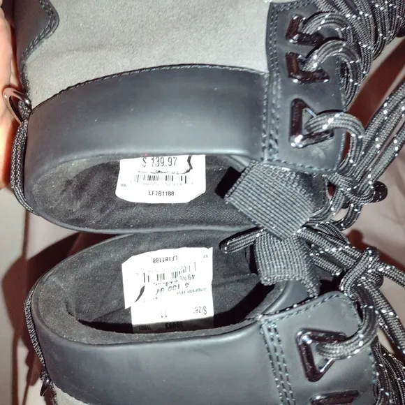 Karl Langerfield Black and Grey Mens Size 12 Boots