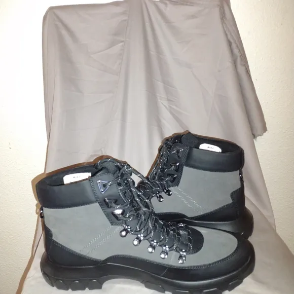 Karl Langerfield Black and Grey Mens Size 12 Boots