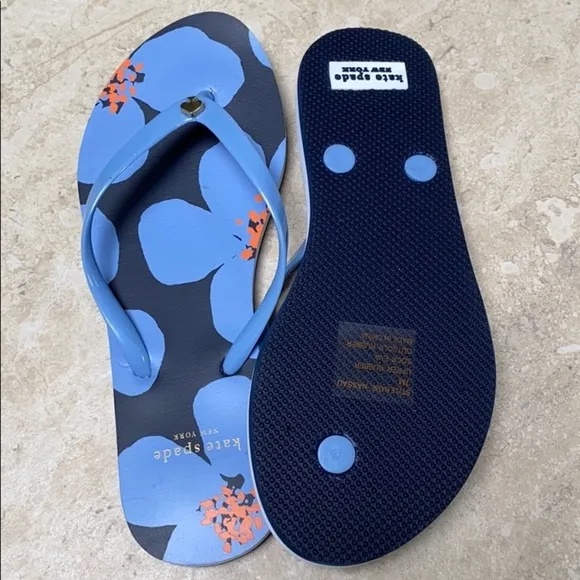 Kate Spade Blue Floral Sandals
