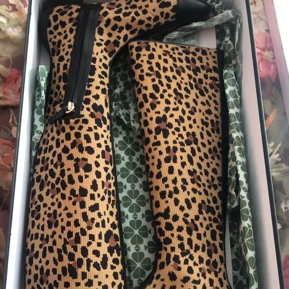Kate Spade Mikayla Leopard Boots Sz. 9M EUC