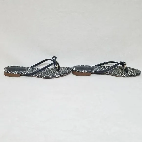 KATE Spade Mistic Blue Gold Spade Charm Sandals