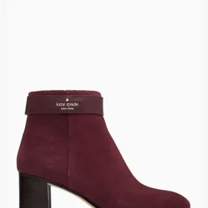 Kate Spade Morgan Burgundy Ankle Boots