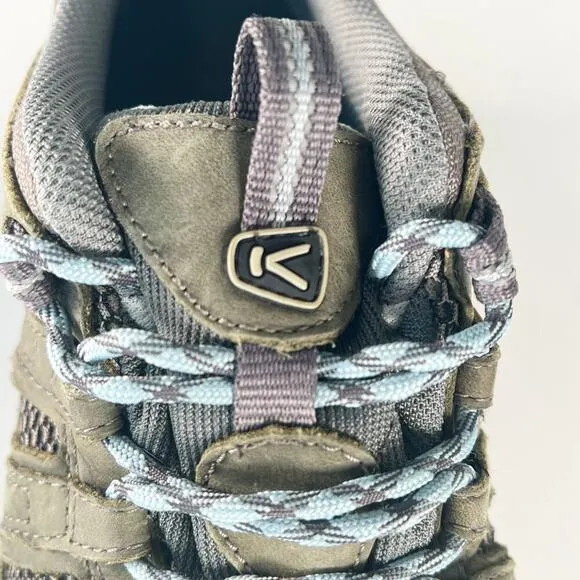 Keen 5258 Utility Lansing Steel Toe Work Shoes Taupe Brown Black Men 9