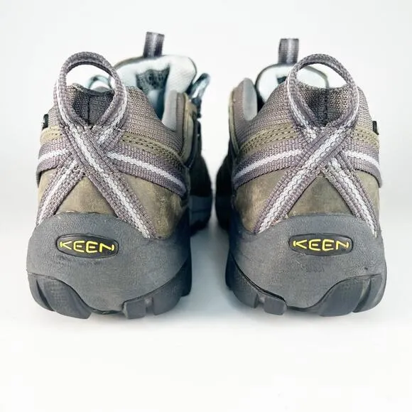 Keen 5258 Utility Lansing Steel Toe Work Shoes Taupe Brown Black Men 9
