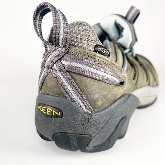 Keen 5258 Utility Lansing Steel Toe Work Shoes Taupe Brown Black Men 9