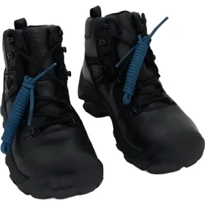 KEEN Waterproof Hiking Boots for Women, Black/Legion Blue, Size 7.5
