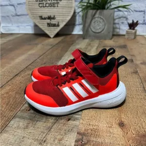 Kid's Unisex adidas Fortarun 2.0 Cloudfoam Elastic Lace-Up Shoes Red HP5445