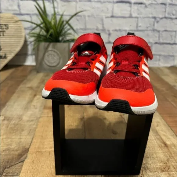 Kid's Unisex adidas Fortarun 2.0 Cloudfoam Elastic Lace-Up Shoes Red HP5445