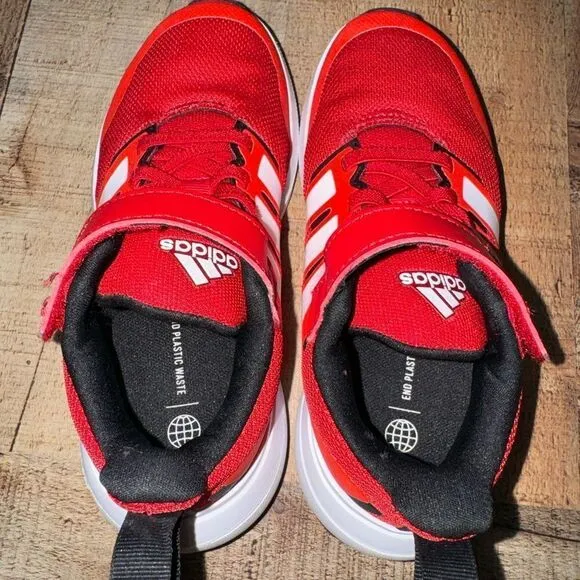 Kid's Unisex adidas Fortarun 2.0 Cloudfoam Elastic Lace-Up Shoes Red HP5445