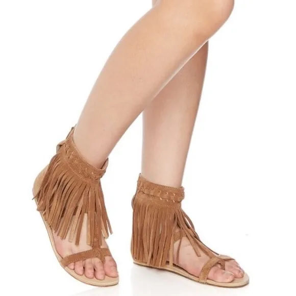 Koolaburra Fringe Suede Sandals