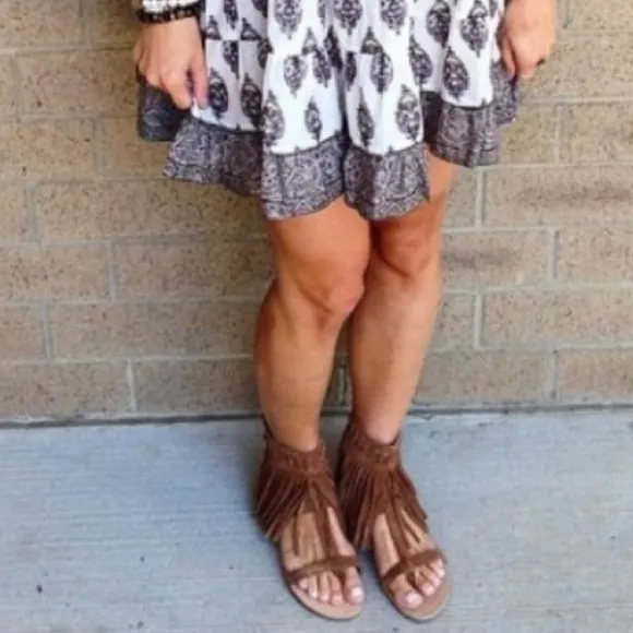 Koolaburra Fringe Suede Sandals