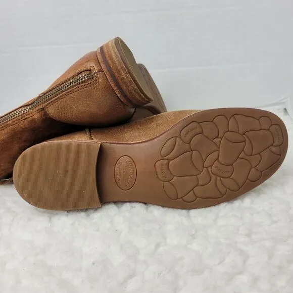 Kork-EaseThe Original Ticino Womens Size 8 Brown Leather Back Zip Ankle Boots