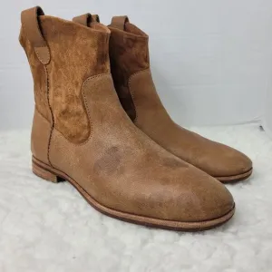 Kork-EaseThe Original Ticino Womens Size 8 Brown Leather Back Zip Ankle Boots