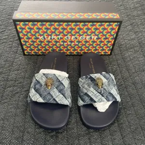 Kurt Geiger London Meena. Eagle Denim Sandals