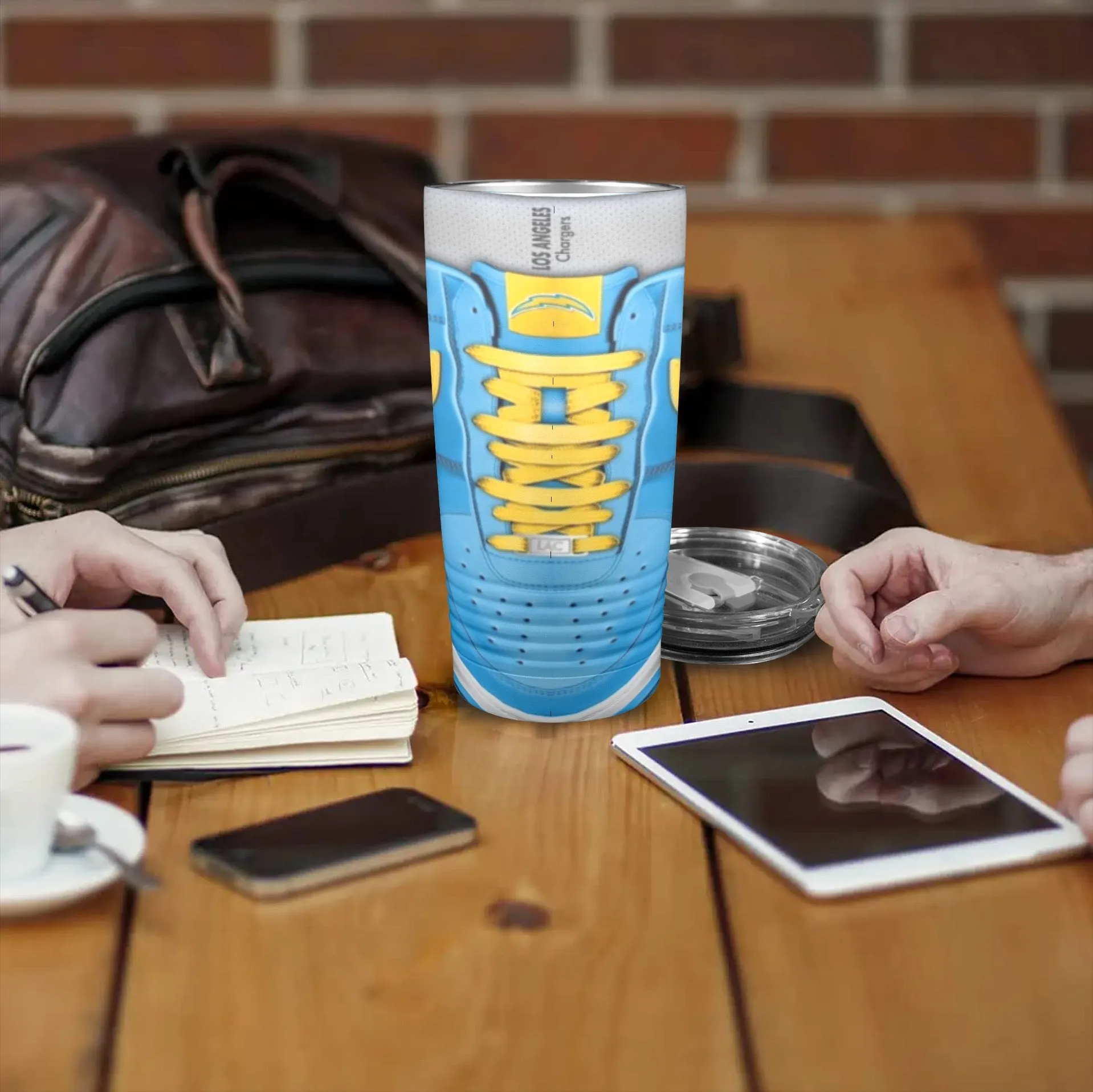 LA Chargers Sneakers 20oz Insulated Stainless Steel Mobile Tumbler
