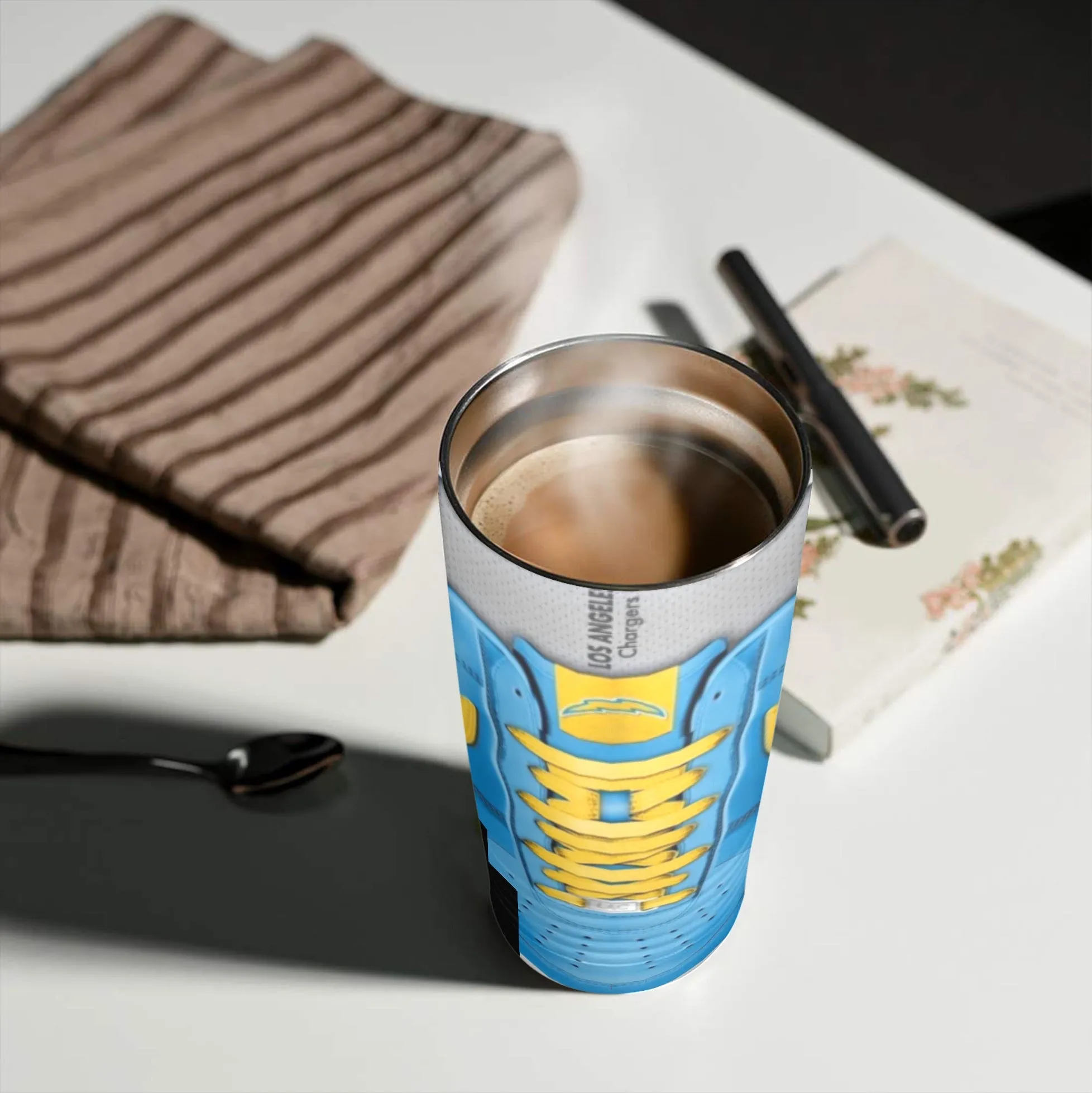 LA Chargers Sneakers 20oz Insulated Stainless Steel Mobile Tumbler