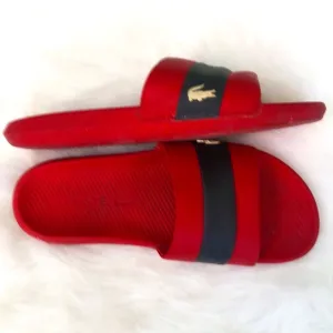 LACOSTE Red Sandals/Flip Flops Men- Size 12
