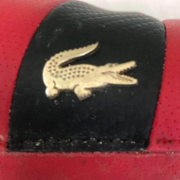 LACOSTE Red Sandals/Flip Flops Men- Size 12