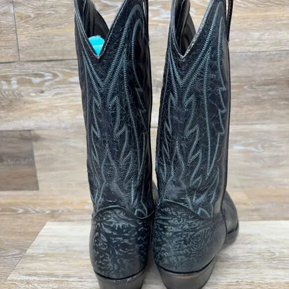 Laredo Black Leather Western Style Boots Men's Size 11 EE