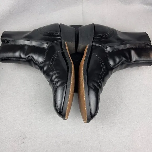 Laredo Western Ankle Size Sip Black Boots Size 10.5