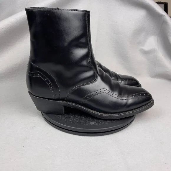 Laredo Western Ankle Size Sip Black Boots Size 10.5