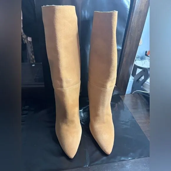 Larroudé Cindy 95MM Suede Boots size 9