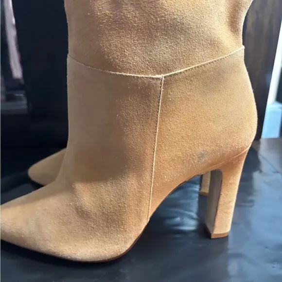 Larroudé Cindy 95MM Suede Boots size 9