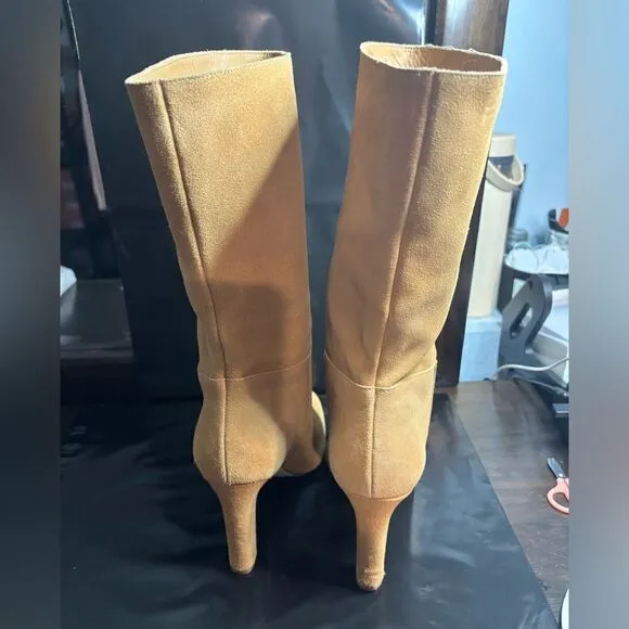 Larroudé Cindy 95MM Suede Boots size 9