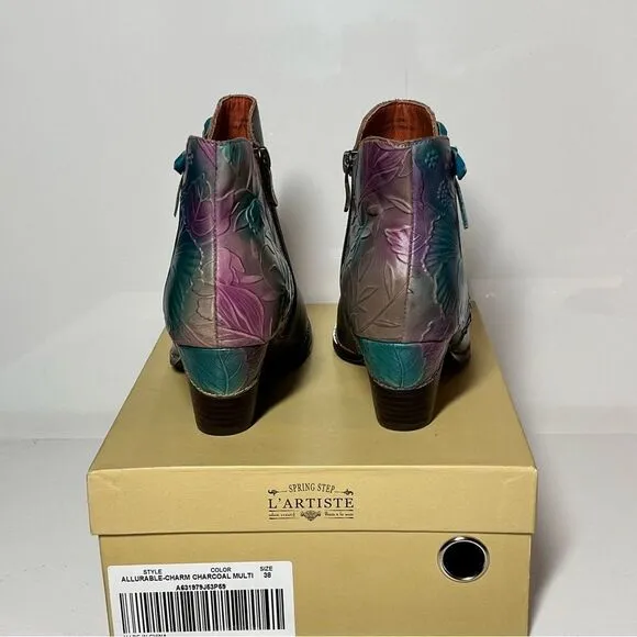 L'Artiste x Jane &amp; Coco Allurable Leather Ankle Boots