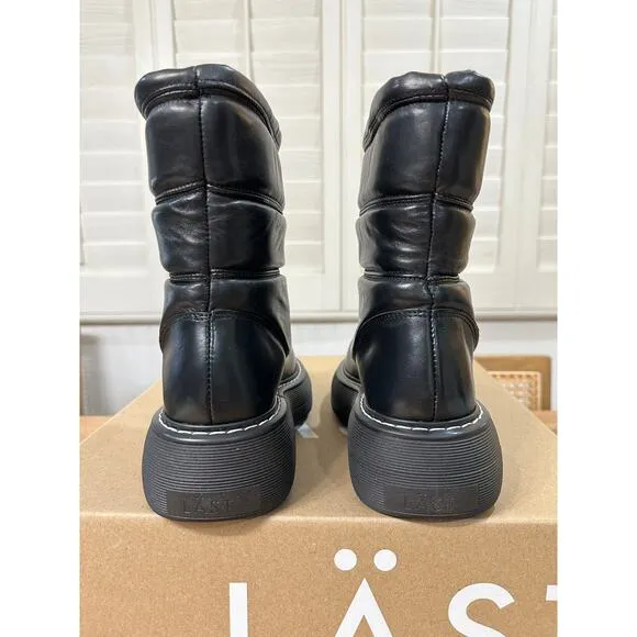 LAST Fergie Leather Warm Lining Black Boots Size 4 Kids 5.5 W US 36 EU NIB Cozy