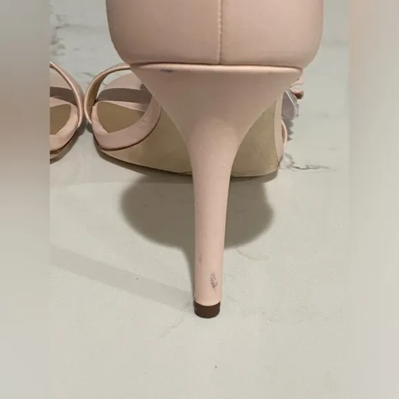 Lauren Ralph Lauren Allie Floral Leather Sandals Soft Pink Women’s Size 8B New