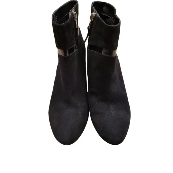 Lauren Ralph Lauren Black Suede Ankle Boots