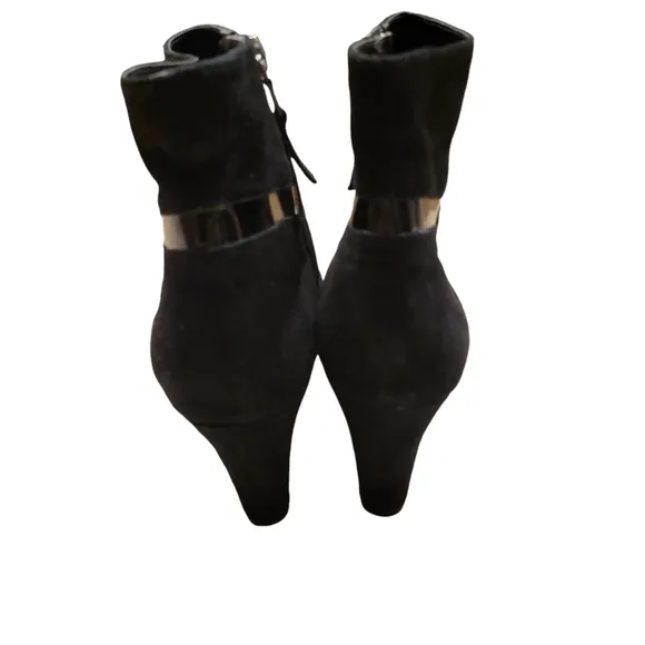 Lauren Ralph Lauren Black Suede Ankle Boots