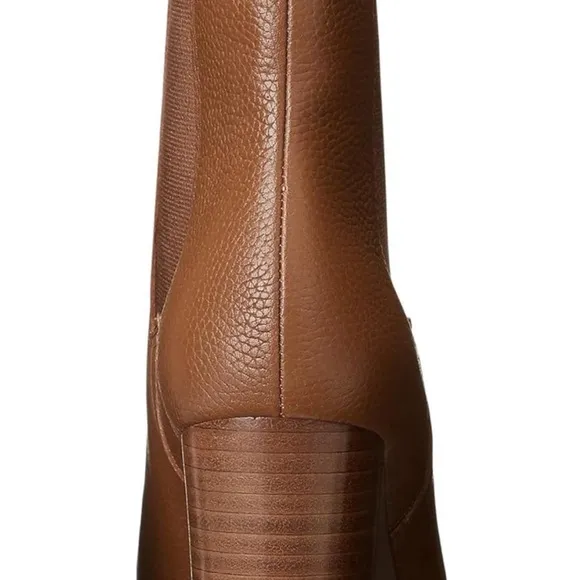 Lauren Ralph Lauren Elegant Tan Leather Ankle Boots