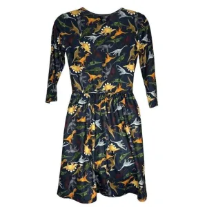 La Vie Lente Dinosaur Skater Dress XS/S