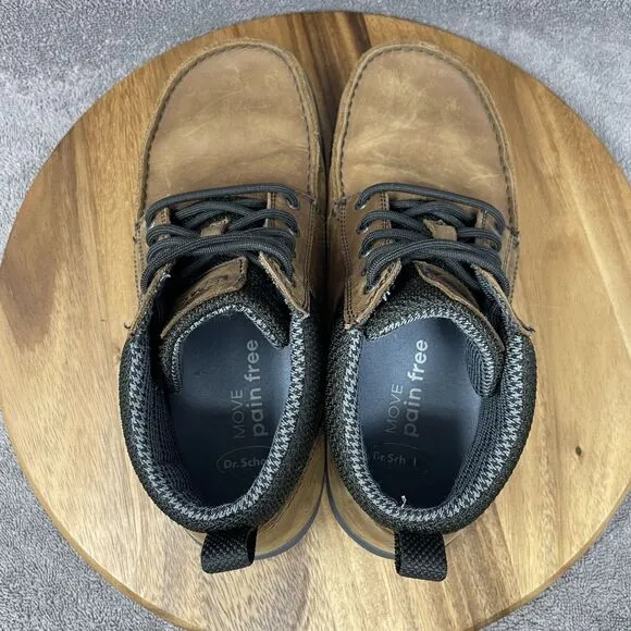 LEMS Boulder Boots Waterproof Umber Barefoot Leather Moc Toe Men's Size 10.5
