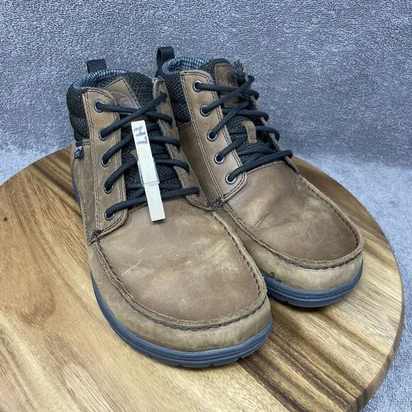 LEMS Boulder Boots Waterproof Umber Barefoot Leather Moc Toe Men's Size 10.5