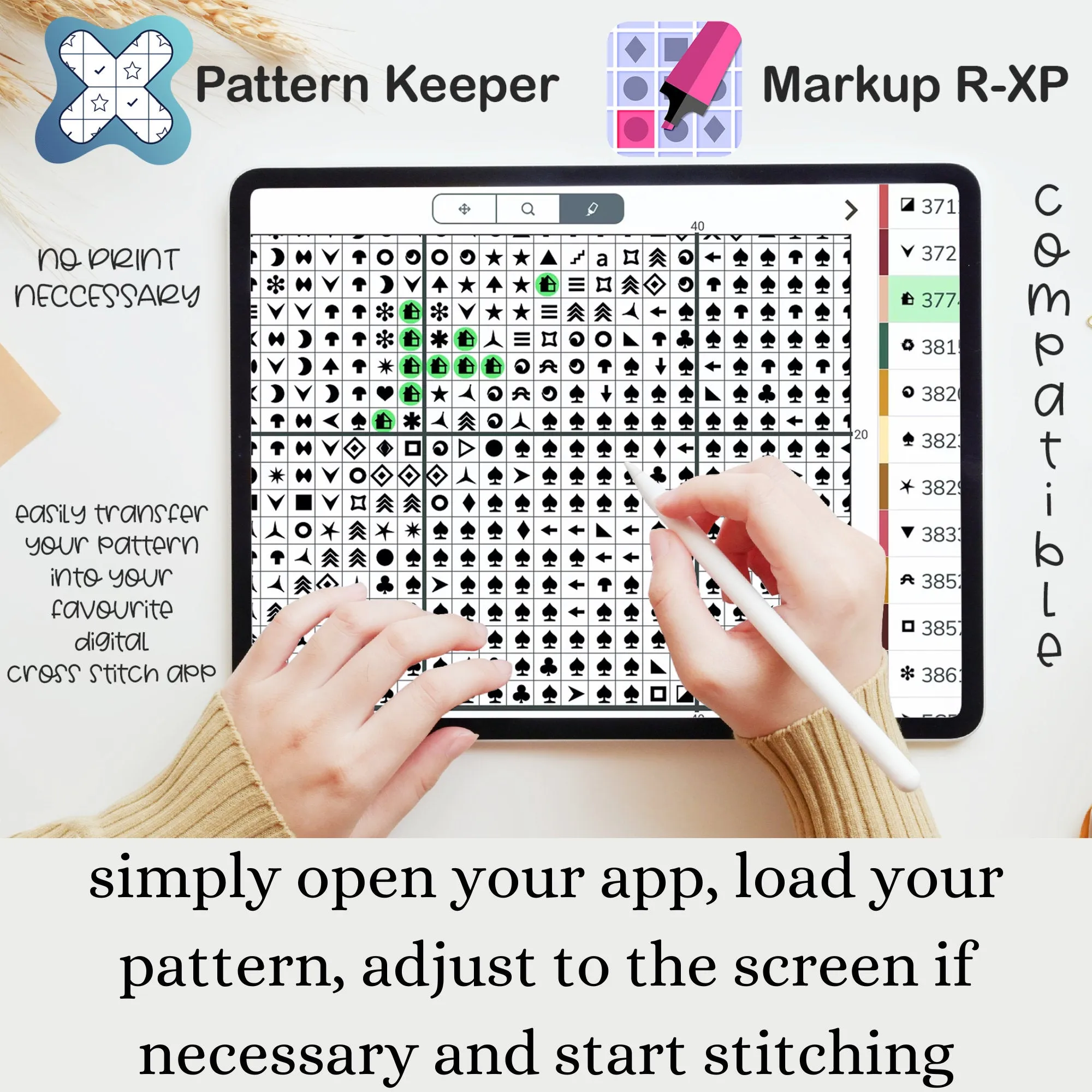 Letter Set Cross Stitch Bundle