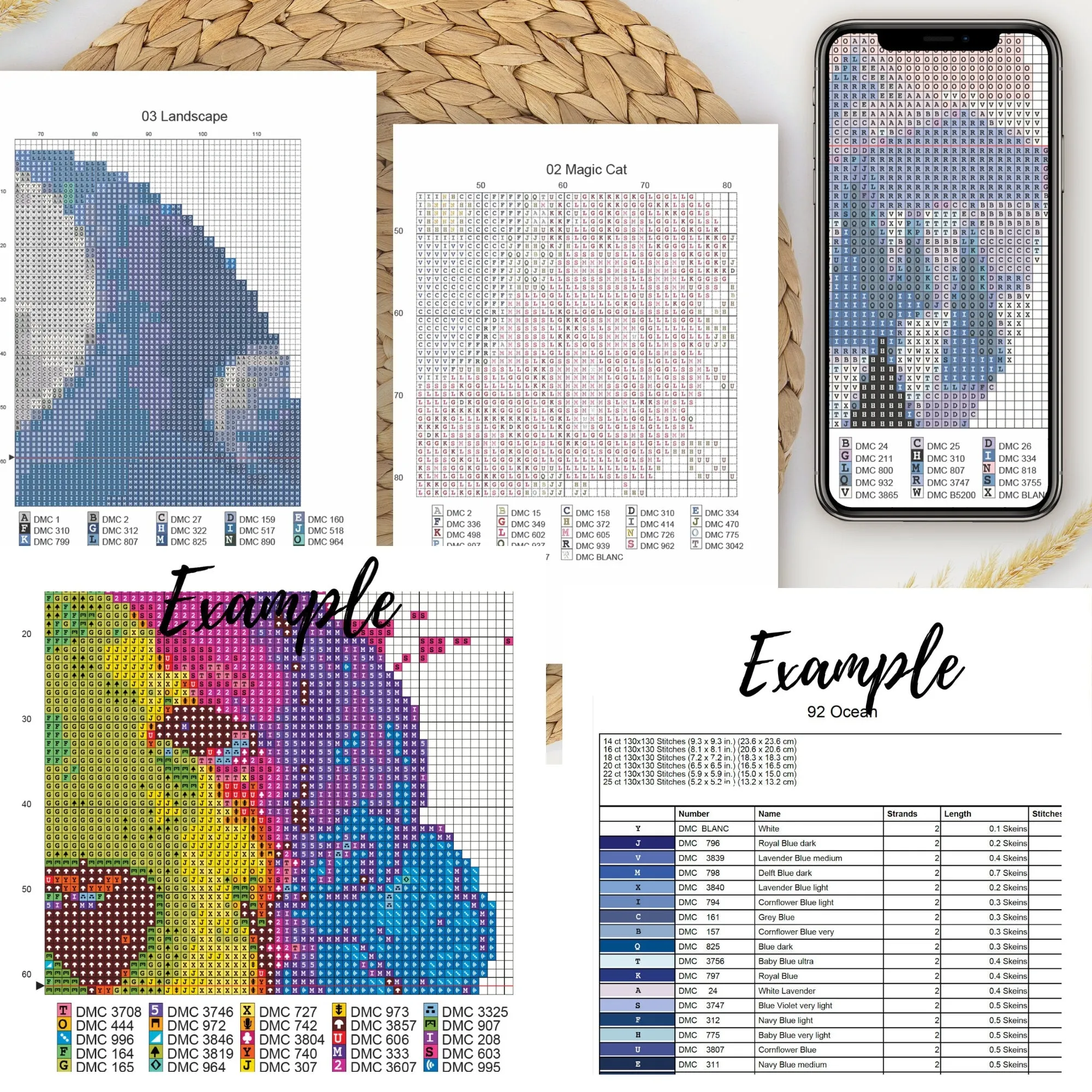 Letter Set Cross Stitch Bundle