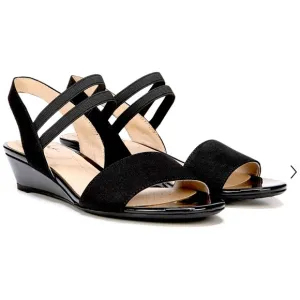 LIFE STRIDE Yolo Sandal Size 8.5W Black Soft System Footbed Women’s Dress Shoes