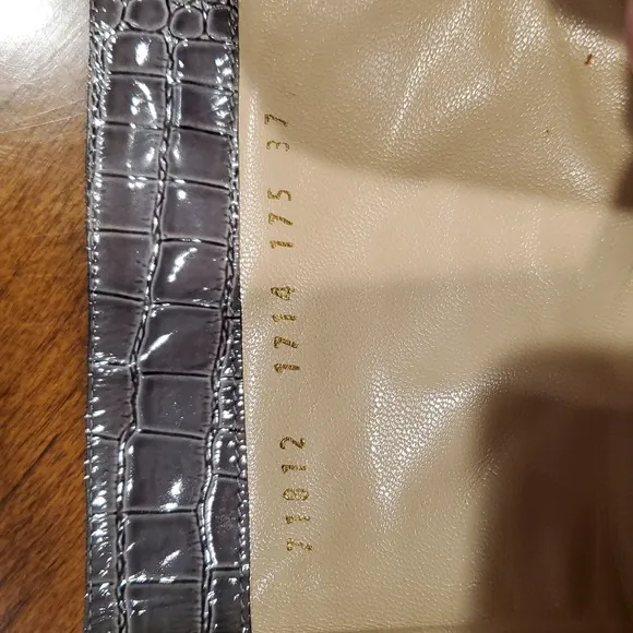 Like NEW Casadei croc embossed boots