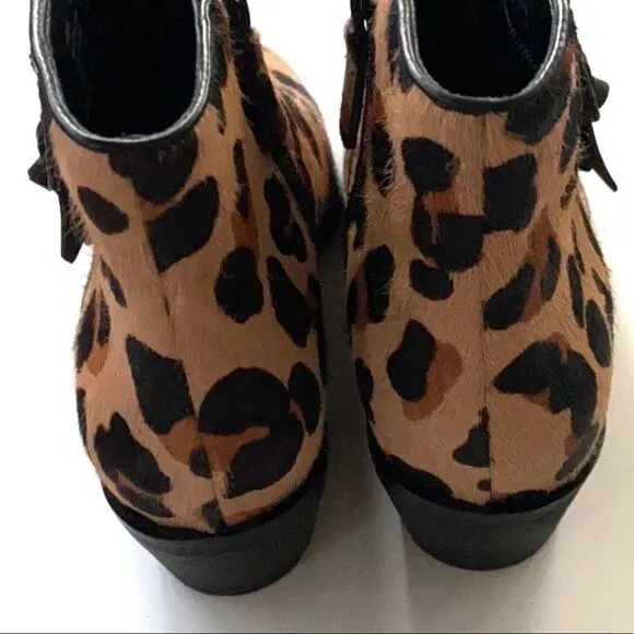 Like new Cole Haan calf hair / leather ankle boots