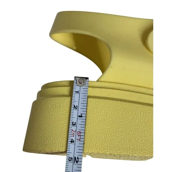 LILIANA / Inka-1/ Yellow / Chunky Platform / Jelly Sandals / With Buckle / Size