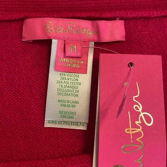 Lilly Pulitzer Knit Skirt NWT Poinsettia Red Mini Skirt