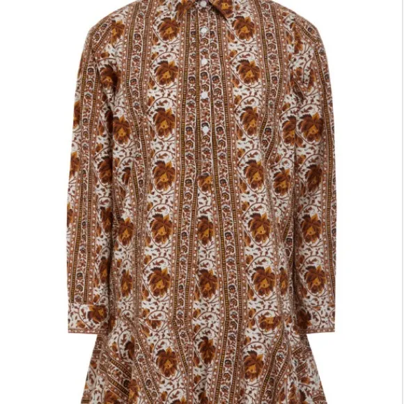 Livro Polly Dress, Mumbai Stripe Brown size M sa1