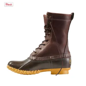 L.L.bean 10-10.5 Bean Boots 10&quot; Shearling-Lined lace up leather weather proof