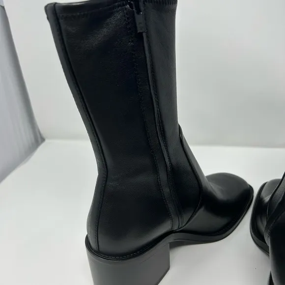 Loeffler Randall Nolan Stretch Ankle Bootie – Black Leather – Size 8.5 BNWT