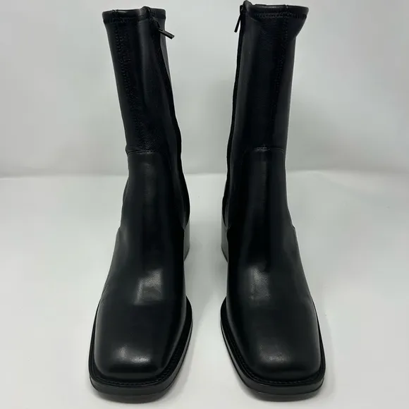 Loeffler Randall Nolan Stretch Ankle Bootie – Black Leather – Size 8.5 BNWT