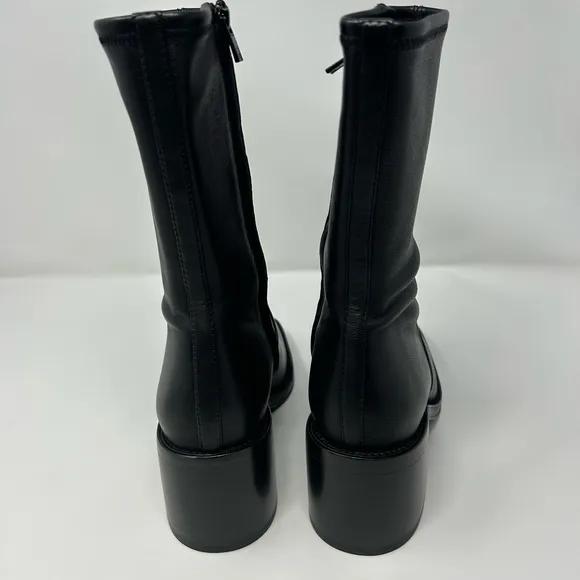 Loeffler Randall Nolan Stretch Ankle Bootie – Black Leather – Size 8.5 BNWT