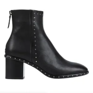 Lola Cruz Womens Black Studded Ankle Boots EUR 39 Us 9 NWB